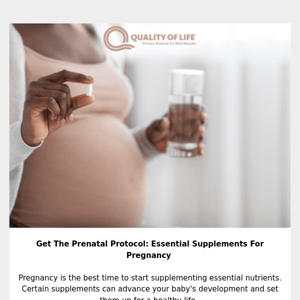 Prenatal Protocol: Supplements for Pregnancy 🤰