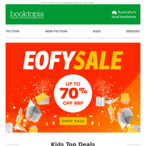 📚 Save up to 70% off RRP in our EOFY Sale 📚