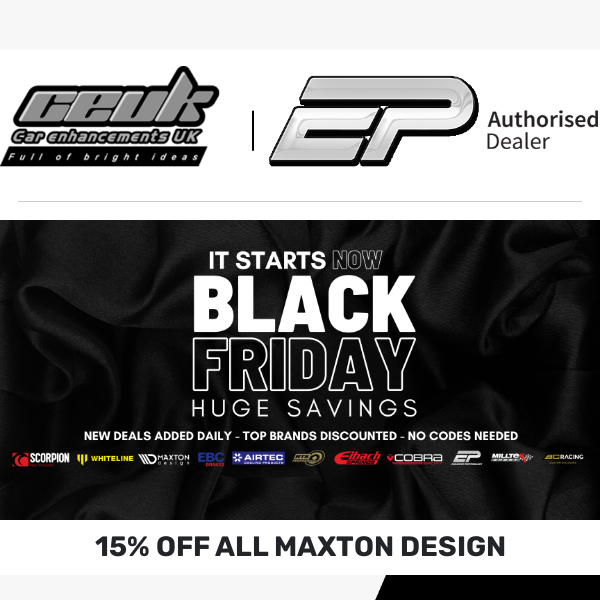 MAXTON DESIGN ADDED TO BLACK FRIDAY SALES!!!