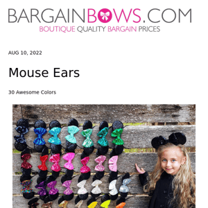 Mickey Ears in 30 Colors what's your favorite?