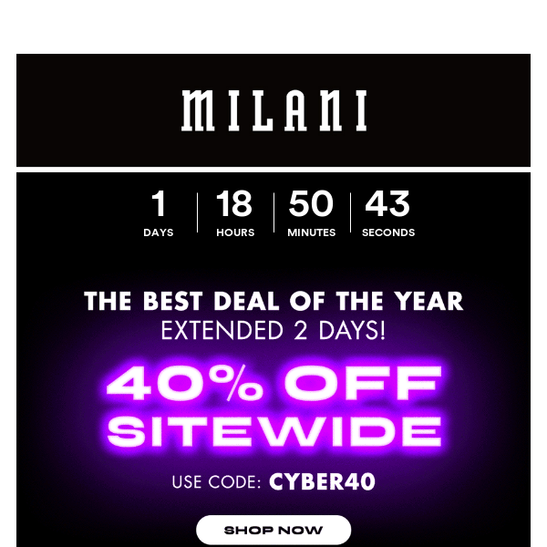 🚨40% off sitewide EXTENDED 2 DAYS! 🚨