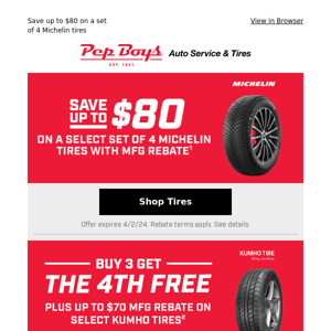 🚘 Time for a new set of tires? Our Pros have you covered