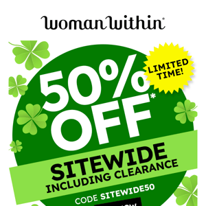 💚 Your Lucky Discount Inside! 50% Off Sitewide Including Clearance! 💚