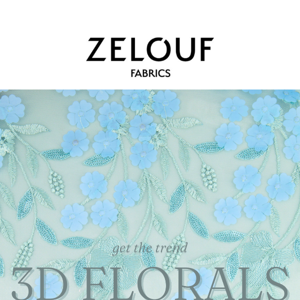 🌸 Get The Trend: 3D Floral Fabrics 🌸