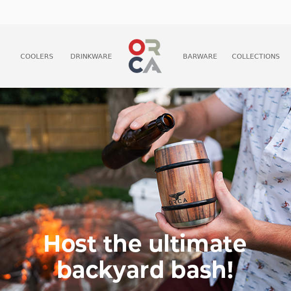 Bring the party to your backyard with ORCA Barware!