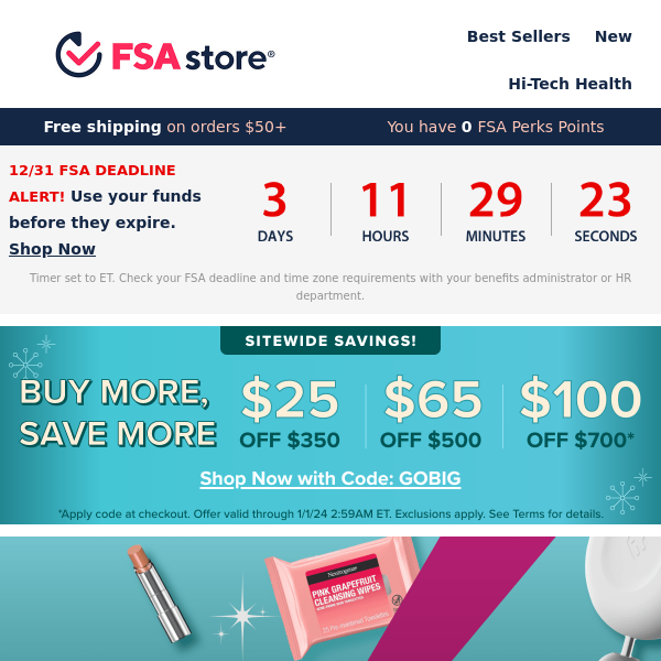 Yep, these *top brands* are FSA eligible. - FSA Store