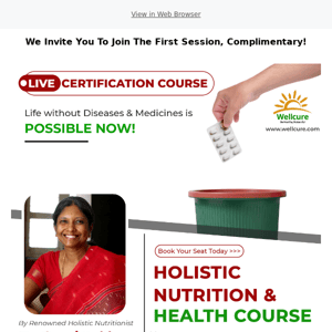 Complimentary 1st Session (worth ₹2500) - Forever Healthy Life With Holistic Nutrition