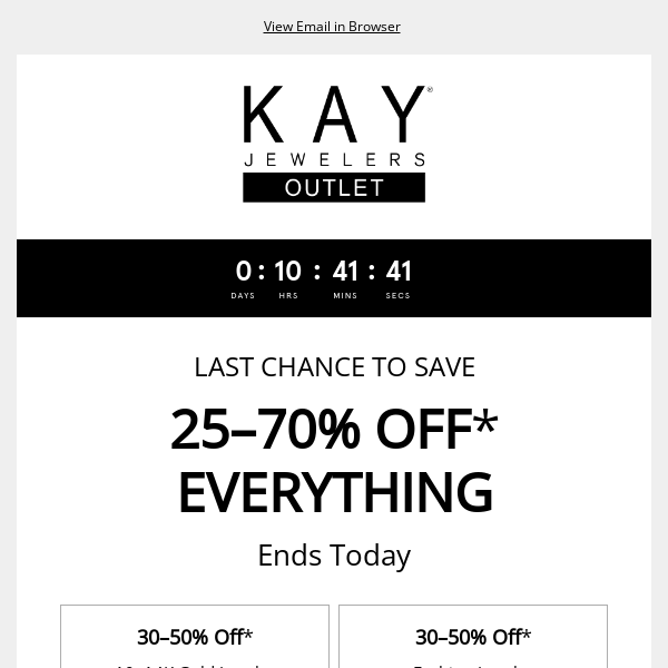 Last chance⏳ 25–70% off everything