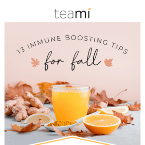 13 immune boosting tips for Fall 🍂