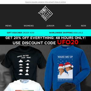 20% Off Everything For You - 48 Hours Only!