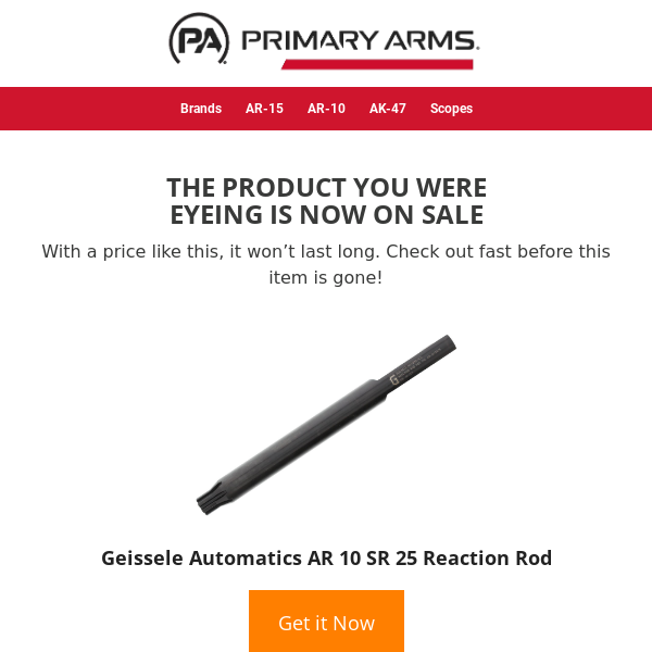 💲 Price drop! Geissele Automatics AR 10 SR 25 Reaction Rod is now on sale…  💲 - Primary Arms