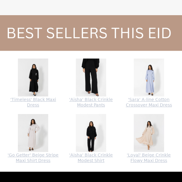 TOP sellers this Eid 😚