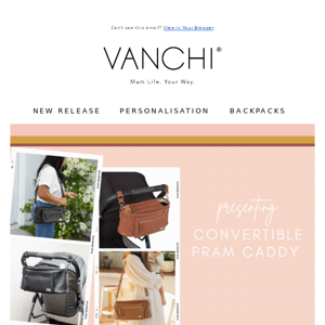 Get organized with our Convertible Pram Caddy 💗