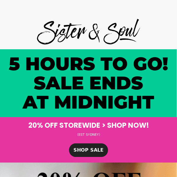 ⏰ 5 HOURS TO GO! ⏰ Sale Ends Tonight!