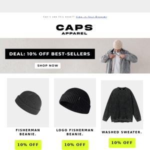 Deal: 10% off best-sellers 🤑