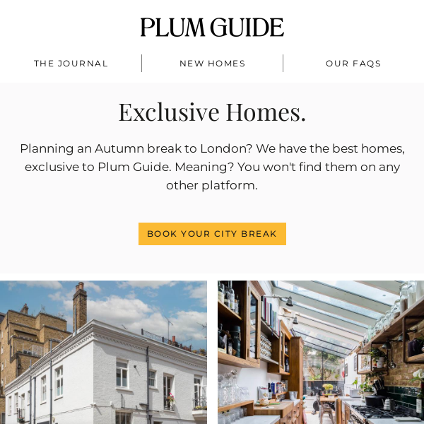 Exclusive London Homes Only at Plum Guide! 🏡