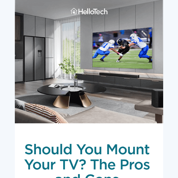 Should You Mount Your TV? Here's What to Consider.