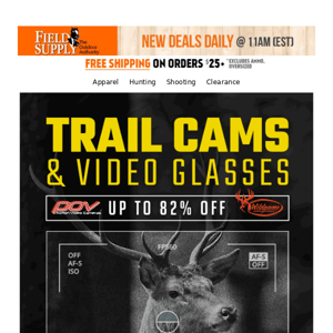 📹 Trail Cams & Video Glasses up to 82% off!