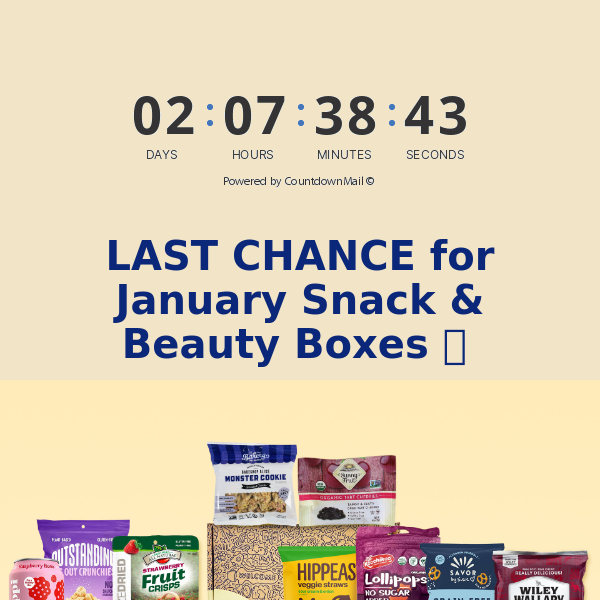 ⏰ LAST CHANCE for January Boxes ⏰