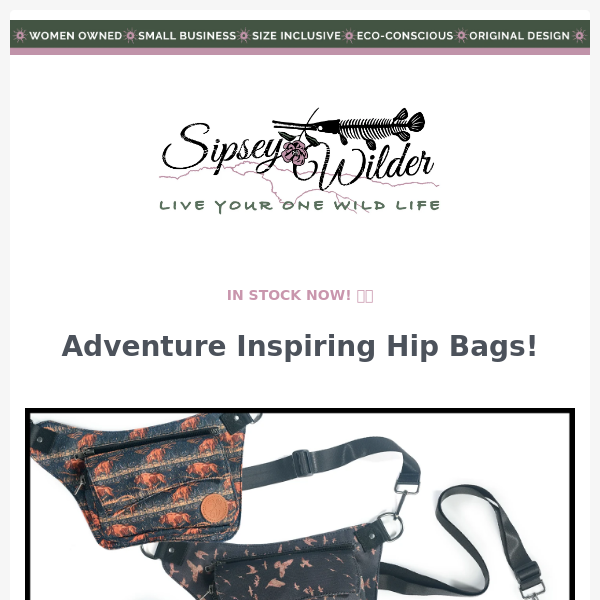NEW Hip Bags & Water Bottle Holders!
