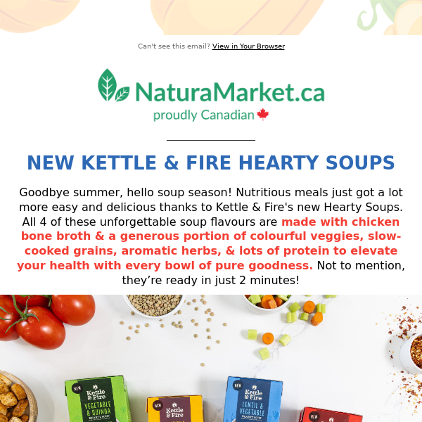 Try NEW Kettle & Fire Hearty Soups 🍲 The Season Is On!