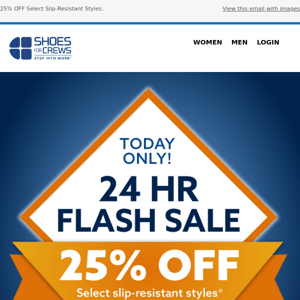 🚨🚨 1 Day Only: 25% OFF Flash Sale - Hurry!