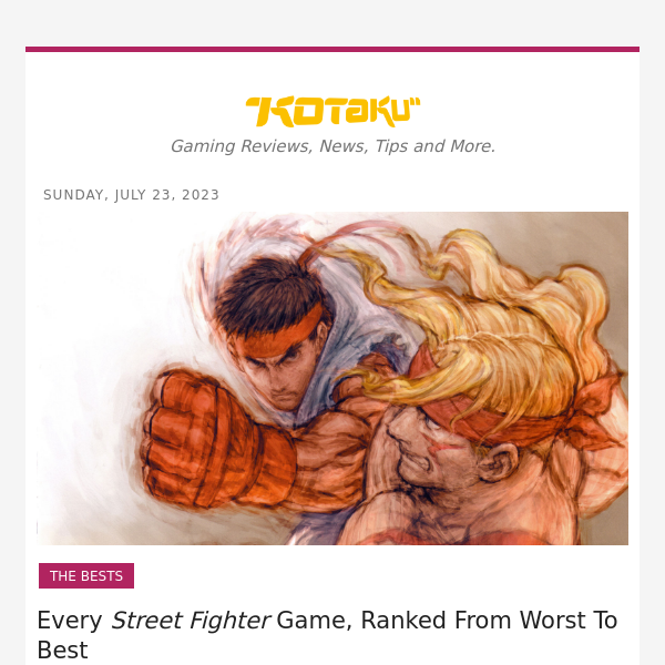 The worst character introduced in every Street Fighter game