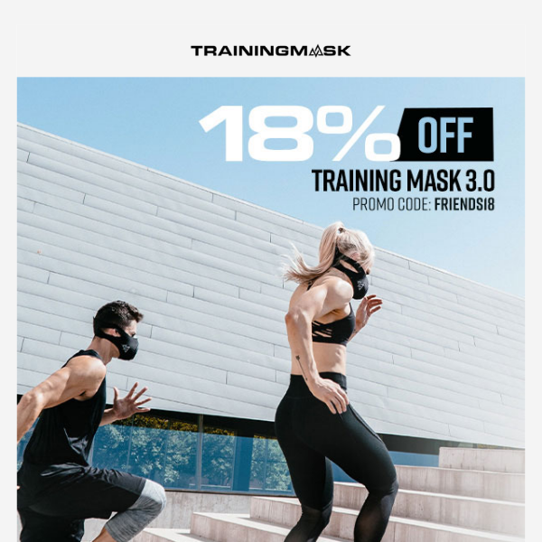 Train together: 18% OFF Training Mask 3.0