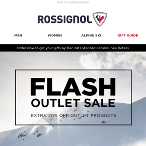 Outlet Flash Sale | Extra 20% off