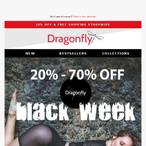 Black Week ► 20% - 70% Off + Free Shipping