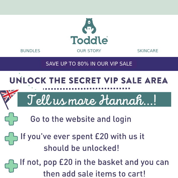 Our VIP discount area- up to 80% Off!