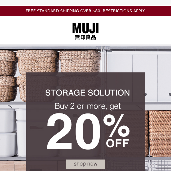 Save 20% On Our Storage Solutions!