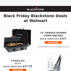 Blackstone Black Friday Deals at Walmart