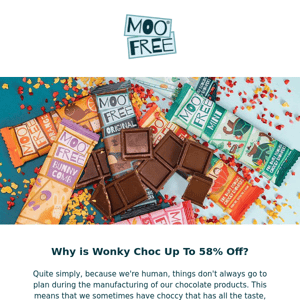 RE: Why is Wonky Choc 58% Off?