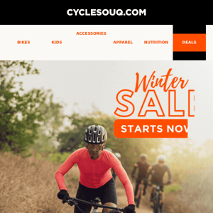 Winter Sale Starts Now! 🚴