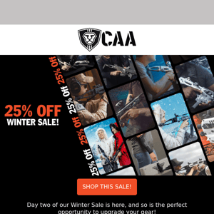 Winter Sale Alert: Get 25% Off All Products at CAA Gear Up!