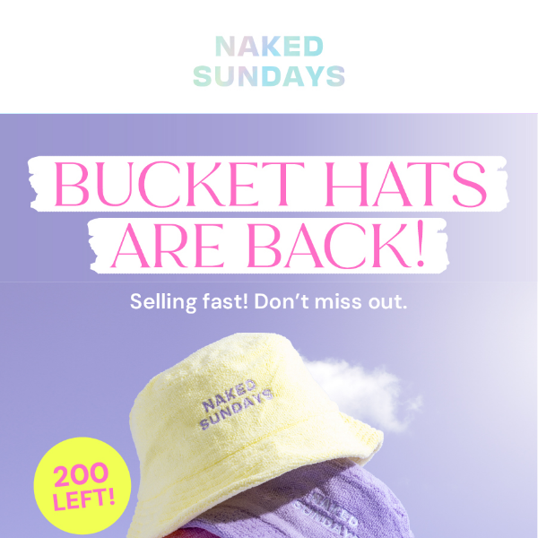 Bucket Hats are Back in Stock!