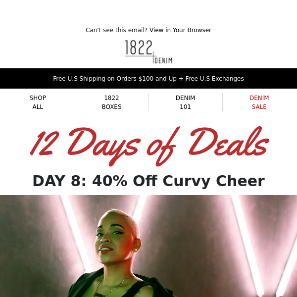 12 Days Of Deals: 40% off all Curvy