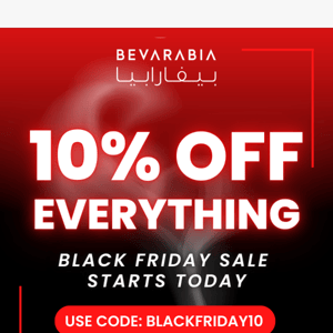 10% off everything for Black Friday 🛒