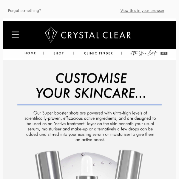 TOTALLY CUSTOMISABLE ✨ | Crystal Clear Skincare