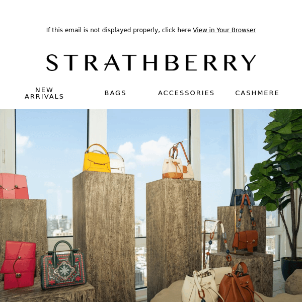 Discover our bags that come with a complimentary interchangeable strap -  Strathberry