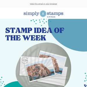 Stamp Idea Of The Week: Custom Postcards! 🌞