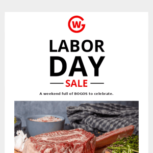 Labor Day Sale: BOGOS Everywhere 🥘