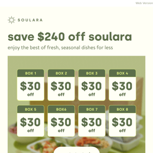Start saving: $240 Off Soulara