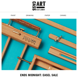 Ends Midnight – Easel Sale