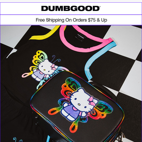 Hello Kitty x Dumbgood Butterfly Sherpa Hoodie