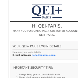 [QEI+ PARIS] Welcome!
