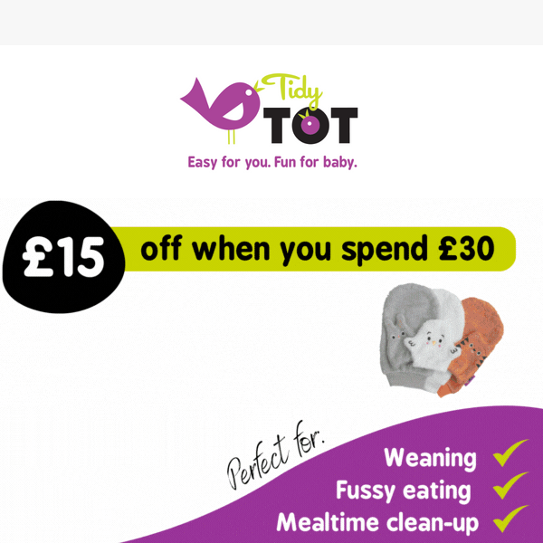 Wean Smarter: Save £15 on Tidy Tot!