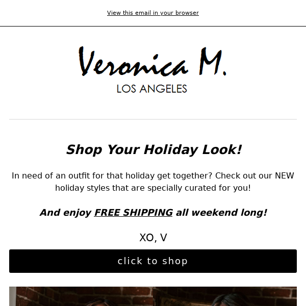 Holiday Looks with FREE SHIPPING!