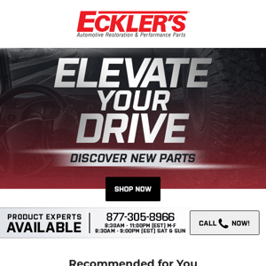 NEW Parts to Elevate Your Drive